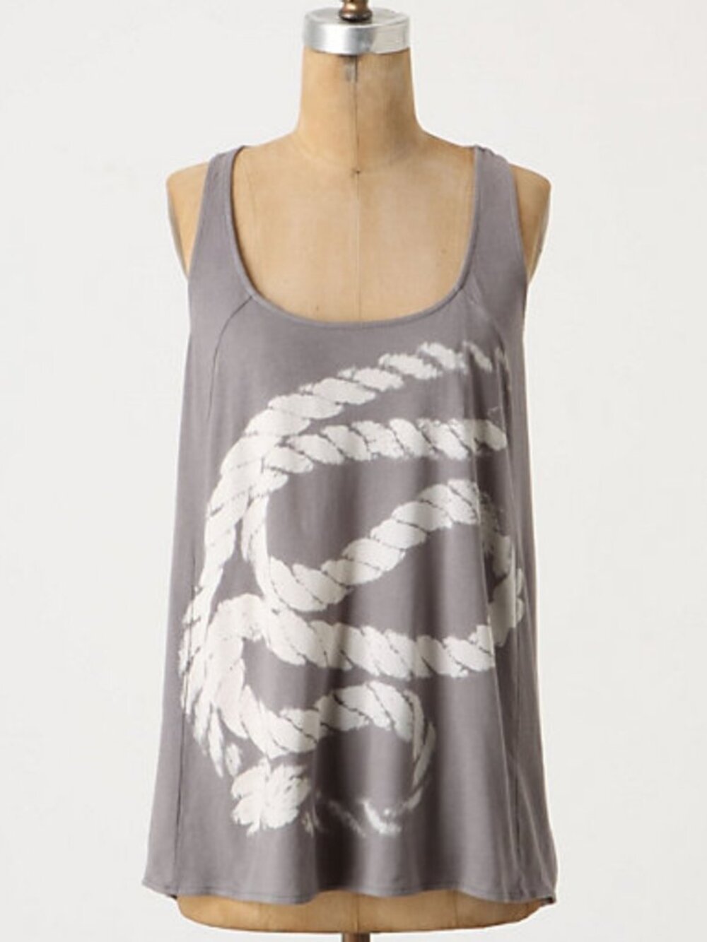Anthropologie NWT, Grey Tank Top, M